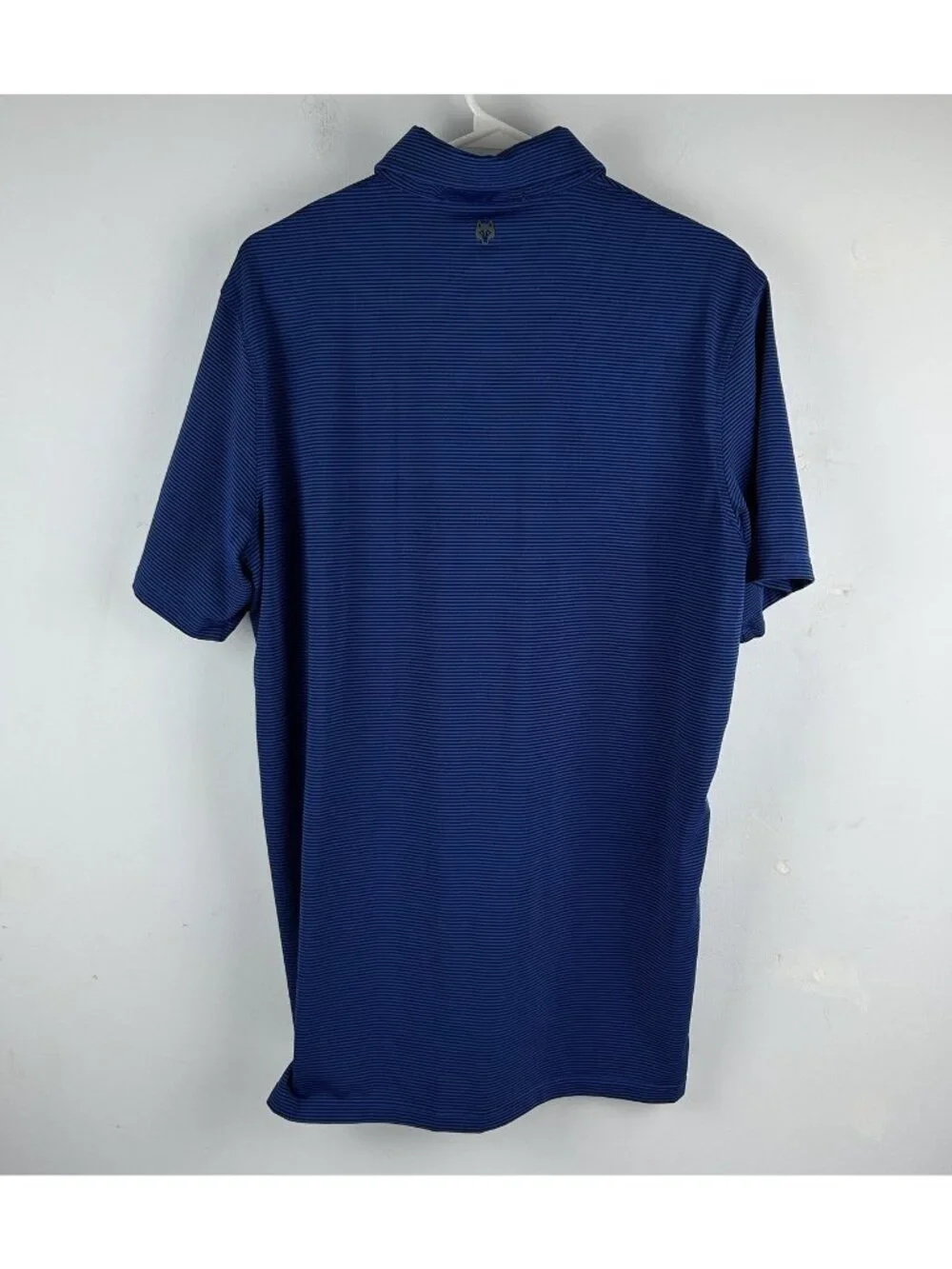 Greyson Polo Shirt Mens Medium Blue Striped Performance Golf Waterbury Open - Picture 5 of 8